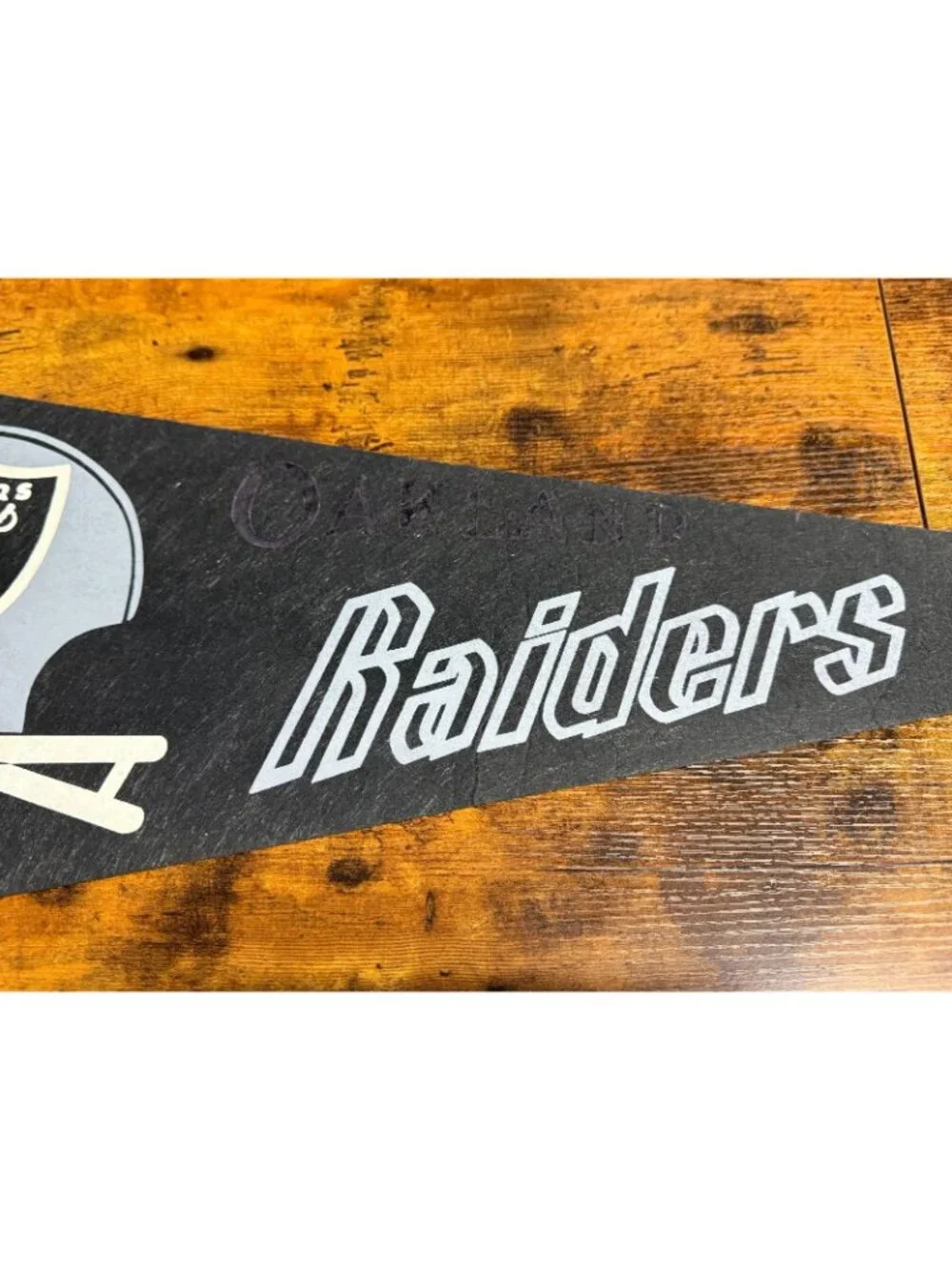 Vintage NFL Oakland Raiders pennant